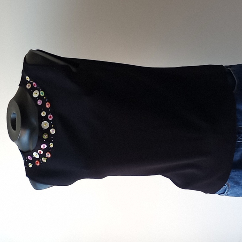 Joseph A  Sleeveless Decorated Handmade Top Size S